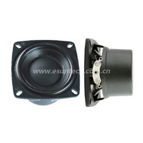 Loudspeaker YD50-25-8N18PU 2 Inch 50mm Plastic Sheel Square Waterproof Speaker Drivers - ESUTECH